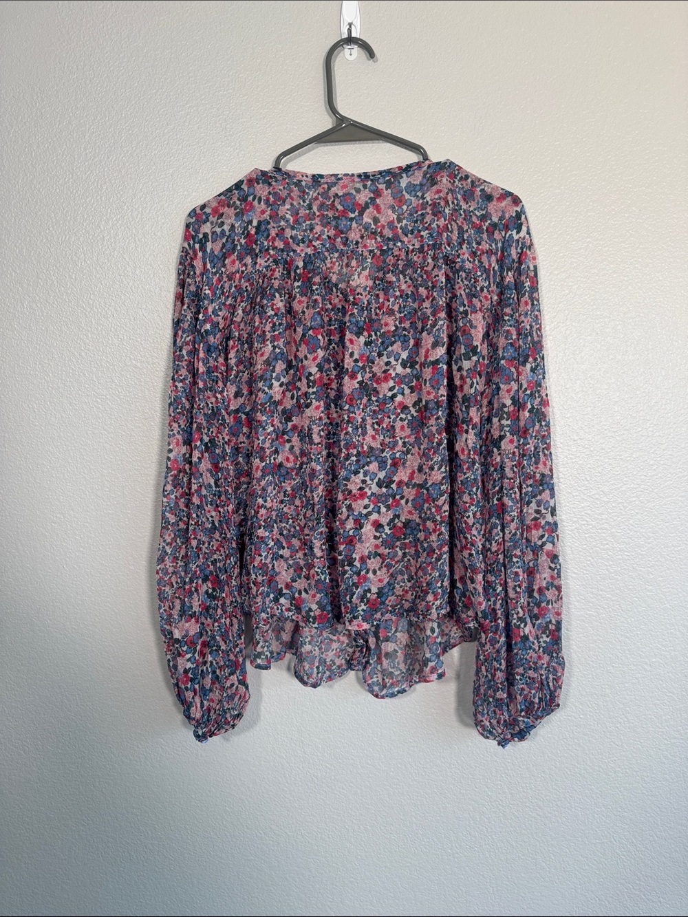 Isabel Marant Orionea Gathered Floralprint Silkcrepon Blouse - 34 / US 2 - Picture 5 of 8